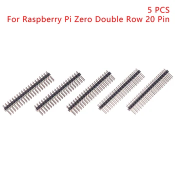 5pcs 2 X 20 פינים זכר GPIO כותרת עבור Raspberry Pi אפס כפול שורה 20 פינים זכר Pin GPIO מחבר צבעוני לערום כותרת להאריך
