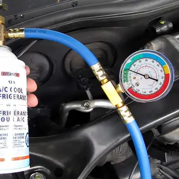 המכונית AC קירור מילוי קיט דליפת הוכחה לשימוש חוזר מתכוונן מילוי כלי גז קירור מילוי ציוד עבור מכוניות משאיות