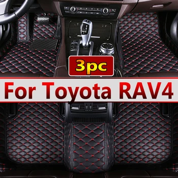 המכונית מחצלות עבור טויוטה RAV4 הלא-היברידית 2013 2014 2015 2016 2017 2018 2019 מותאם אישית אוטומטי הרגל רפידות הפנים אביזרים