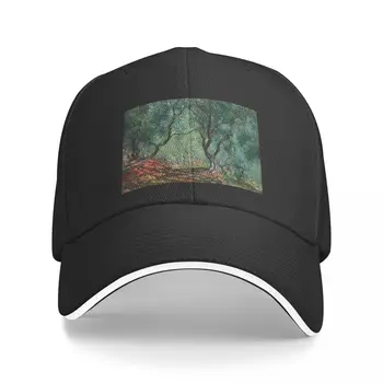 כובע בייסבול עבור גברים, נשים, Snapback עצי זית של מורנו גן - קלוד מונה 1884 ציור הסוס כובע Sunhat אדם כובעים