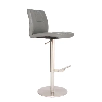 נורדי גובה כיסאות הבר עם הגב, מודרני מתכוונן כיסא משרדי עם מלוטש רוז אל-חלד הרגליים על המבטא מונה