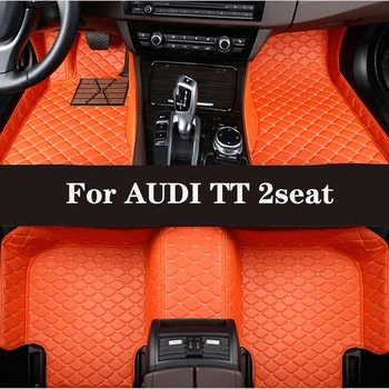 סוראונד עור מותאמות אישית המכונית שטיח הרצפה עבור אאודי TT 2seat 2008-2014 (מודל שנה) רכב פנים אביזרי רכב