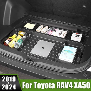 עבור טויוטה RAV4 XA50 2019 2020 2021 2022 2023 2024 רב 4 מכונית היברידית המטען תיבת צמיג רזרבי תיבת אחסון מטען מחזיק אביזרים