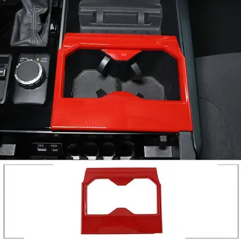 על 2022-2023 טויוטה טונדרה/סקויה ABS מכונית אדומה קדמי מחזיק כוסות פנל כיסוי מדבקה הפנים המכונית הגנה אביזרים
